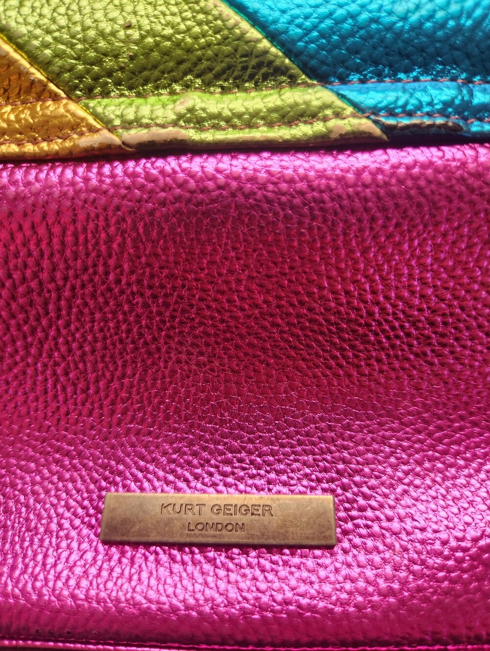 Kurt Geiger Metallic Rainbow Bag Read Description - Picture 14 of 16